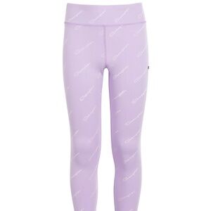 Champion | Little Girls Logo-Print Leggings | Lilac with White Logo, Size XL